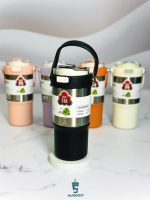 تراول ماگ دوحالته Cille با ظرفیت ۴۸۰ میلیلیتر و نی جمعشو رنگ مشکی