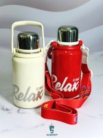 فلاسک ریلکس Cille با ظرفیت ۹۰۰ میلیلیتر و طراحی استیل دوجداره