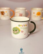 ماگ دسته رنگی حیوانات رنگ سبز