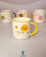 ماگ دسته رنگی حیوانات رنگ زرد