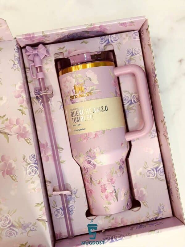 ماگ استنلی Quencher بنفش در جعبه کادویی