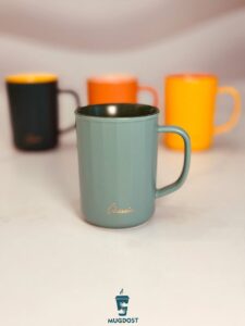 ماگ سرامیکی داخل رنگی رنگ سبز