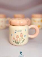 ماگ در پیچی گل طرح 3