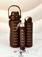 ست قمقمه ۳ قلو برند REFILL مشکی در اندازه‌های مختلف