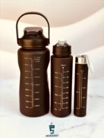 قمقمه ۳ قلو مشکی REFILL از نمای دیگر