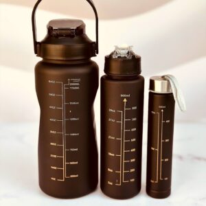 قمقمه ۳ قلو مشکی REFILL از نمای دیگر