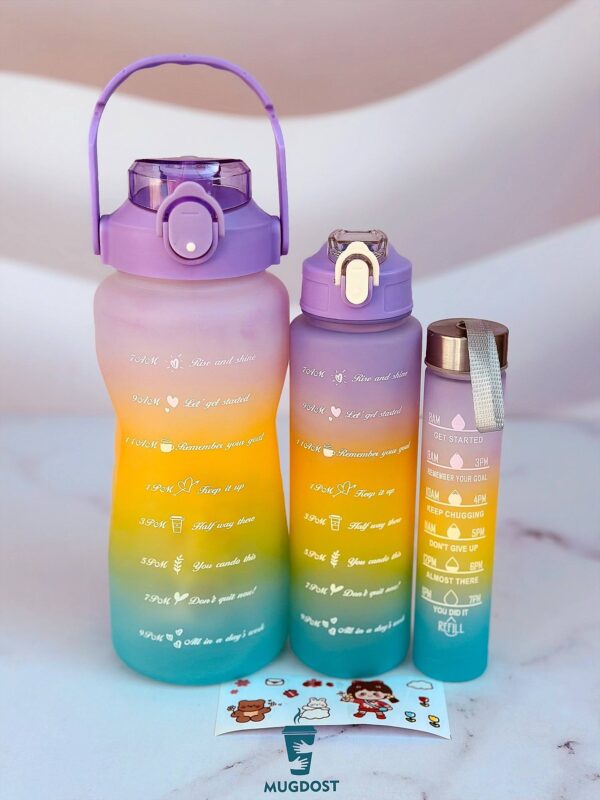 قمقمه ۳ قلو رنگین کمان REFILL رنگ بنفش