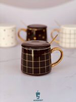 ماگ سرامیکی گلد رنگ مشکی