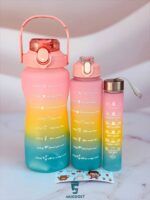 قمقمه ۳ قلو رنگین کمان REFILL رنگ صورتی