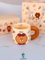 ماگ کادویی لاین رنگ صورتی