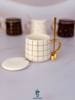 قاشق طلایی ماگ سرامیکی گلد