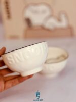 طرح برجسته سرویس دو‌نفره اسنوپی سفید