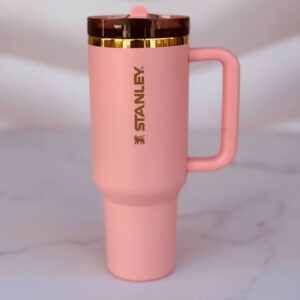 تامبلر استنلی نیو کالکشن صورتی و طلایی