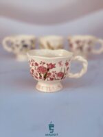 فنجان لاکچری رنسانس رنگ صورتی