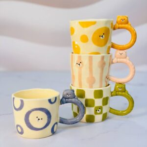 ماگ دسته خرسی با چاپ رنگی دور تا دور