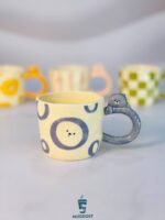 ماگ دسته خرسی رنگ آبی