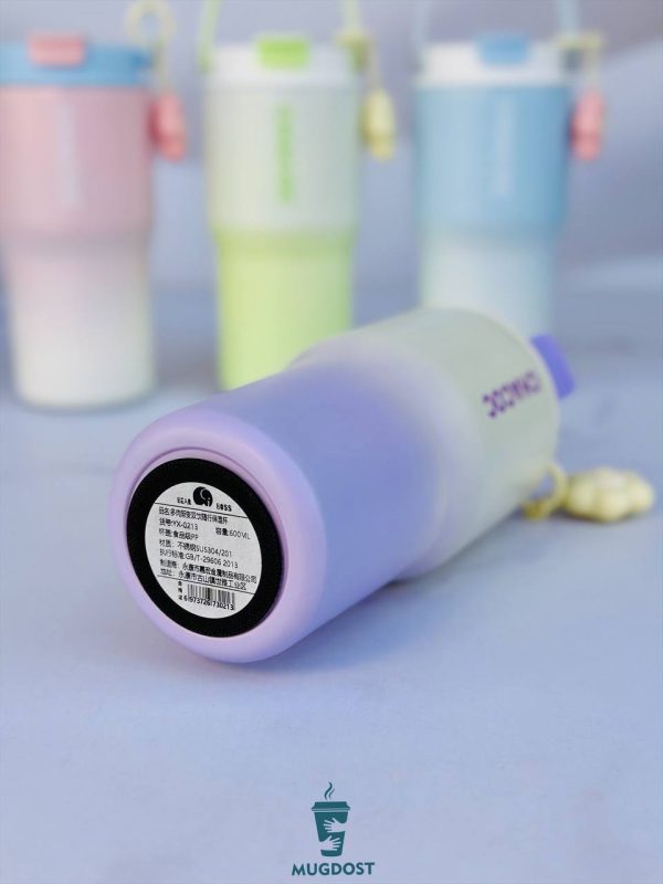 تراول ماگ سطلی چاکوک رنگ بنفش از نمای دیگر