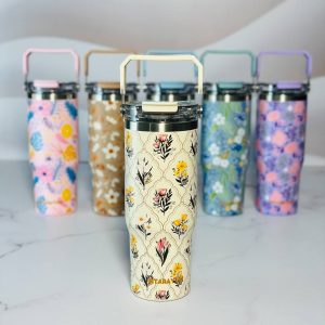 تراول ماگ سیتارا فلاور ۹۰۰ میل رنگ سفید