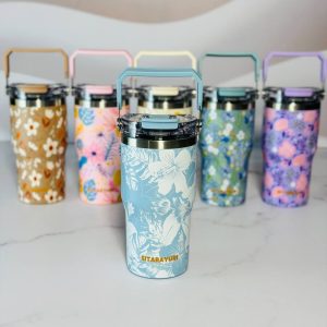 تراول ماگ سیتارا فلاور ۶۰۰ میل رنگ أبی