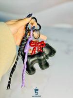 چارم بگ سگ و پاپیون رنگ مشکی