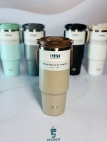 تراول ماگ نیو سطلی تایسو ۱۲۰۰ میل رنگ قهوه ای