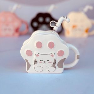 ماگ اسموتی پنجه گربه رنگ سفید