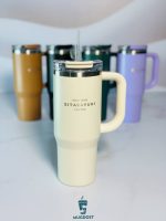 تراول ماگ سیتارا تیک ۹۰۰ میل رنگ سفید با نی