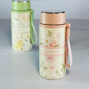 تراول ماگ فلاور ۳۵۰ رنگ صورتی