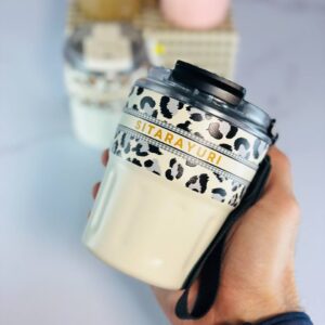 تراول ماگ سیتارا دوحالته پلنگی ۲۹۰ میل رنگ سفید