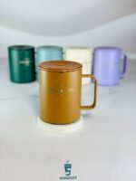 ماگ استیل سیتارا ۴۰۰ میل رنگ قهوه ای