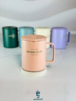 ماگ استیل سیتارا ۴۰۰ میل رنگ صورتی