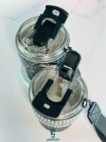 تراول ماگ سیتارا دوحالته رویال ۲۹۰ میل رنگ مشکی درب نی دار