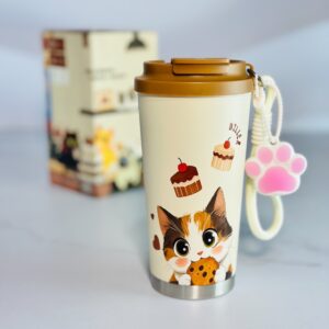 نمای فانتزی تراول ماگ دیلر گربه قهوه ای دو حالته ۵۶۰ میل