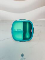 ظرف غذا مربعی مومنت رنگ آبی