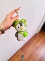 چارم بگ عروسکی پنگوئن اورجینال رنگ سبز