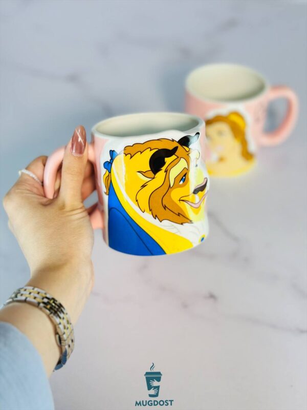 ماگ ست کاپلی دیو و دلبر از نمای رو به رو