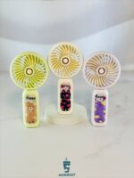 پنکه شارژی دسته طرح دار