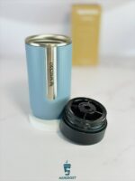 باز کردن درب آسان نوش مدل جدید تراول ماگ نسپرسو آبی اقیانوسی Nespresso nomad