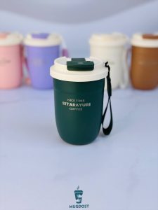 تراول ماگ سیتارا دوحالته خمره ای ۳۸۰ میل رنگ سبز
