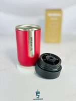 باز کردن درب آسان نوش مدل جدید تراول ماگ نسپرسو زرشکی Nespresso nomad