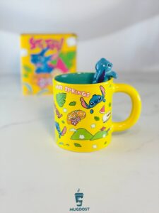 ماگ دیزنی استیچ هاوایی رنگ زرد