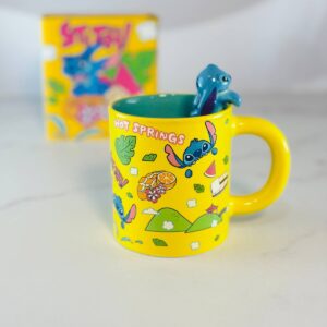 ماگ دیزنی استیچ هاوایی رنگ زرد