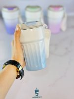 تراول ماگ آمبره پاستلی رنگ آبی