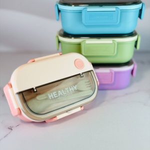 ظرف غذا استیل رنگی Healthy