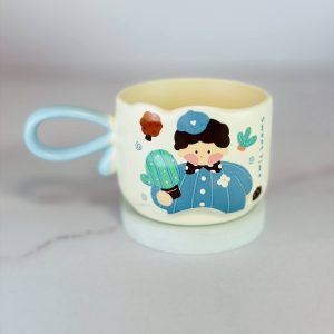 ماگ دسته رنگی sweet time رنگ آبی