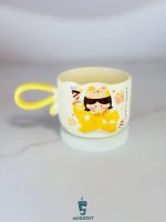 ماگ دسته رنگی sweet time رنگ زرد