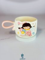 ماگ دسته رنگی sweet time رنگ صورتی